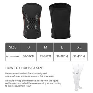 Genouillère de sport réglable Doux Polyester respirant Manchon de compression orthopédique Soutien de genou protecteur - Product Image 4