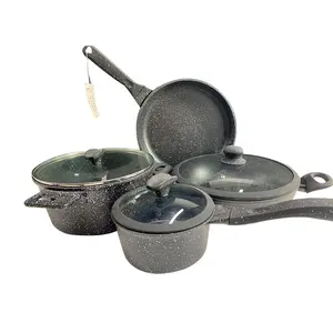 Sustainable New Design Housewares Kitchen Ware Non Stick Cooking Pot Cookware Set