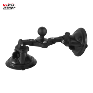 <span class=keywords><strong>Support</strong></span> de voiture universel rotatif N-STAR en plastique pour pare-brise, avec base à double ventouse robuste - Product Image 3