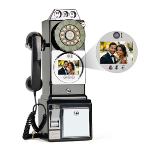 Mới được ra mắt gian hàng điện thoại Retro cho khách đám cưới tin nhắn Video & phước lành lưu bút điện thoại có dây để chụp ảnh - Product Image 3