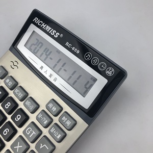 Richmiss Rc-659 Desktop Calculator 12 Digit Voice Function Calendar Usage Black Color - Product Image 3