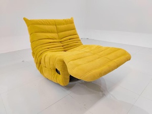 Silla Puff Plegable Moderna y Ecológica de una Plaza, Tapizada en Tela de Terciopelo y Cuero Sintético, Ideal para Apartamentos y Salas de Estar, Gran Venta CY - Product Image 3