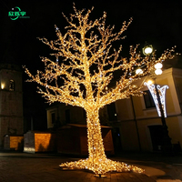 Kommerzielle Festival-Dekoration 3D Weihnachts-Feiertagsskulptur LED-Beleuchtete Baumzweige Motiv-Lichter