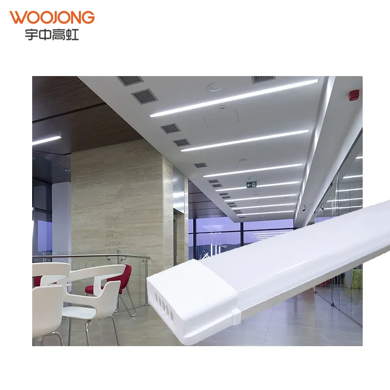 WOOJONG 10000K 1200mm 36W Aufputz-Büro-Flachrohr-LED-Latten licht-A.