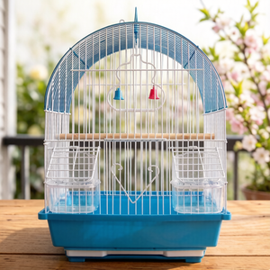 Jaulas de hierro al por mayor para loros, jaulas arqueadas para mascotas con base de cajón, artículos para mascotas, artículos para pájaros - Product Image 4