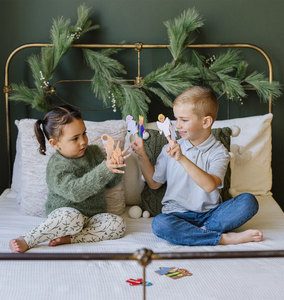 Calcetín preescolar Stuffers Aprendizaje Montessori Juguetes Animales Fabricación personalizada Juegos de Natividad suave Marionetas de dedo de fieltro - Product Image 3