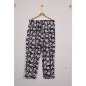 Ensemble de pyjama décontracté pour femmes en satin 100% coton respirant, taille élastique, manches longues, imprimé lettres, vêtements de nuit - Product Image 3