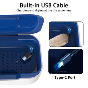 Appareil auditif sèche-linge déshumidificateur boîte sèche mallette <span class=keywords><strong>de</strong></span> rangement lumière <span class=keywords><strong>UV</strong></span>-C <span class=keywords><strong>UV</strong></span> pour Airpods, écouteurs <span class=keywords><strong>sans</strong></span> <span class=keywords><strong>fil</strong></span>, amplificateurs d'oreille - Product Image 3