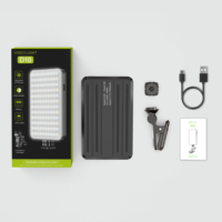 D10 Clip de poche Portable lumière de remplissage température de couleur réglable 3000-9000K 3000mAh batterie multi-ports pour l'éclairage de téléphone portable d'appareil photo