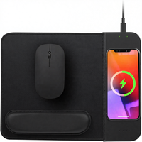 Chargeur sans fil 15W, tapis de souris rectangulaire multifonctionnel en silicone, design ergonomique, utilisation à domicile et au bureau, stock disponible