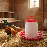 Abreuvoir en plastique multi-tailles pour volailles, seau suspendu pour l'alimentation et l'abreuvement des poulets, équipement d'élevage avicole pour la ferme et le jardin