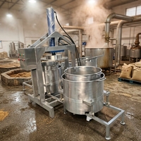 Industriële hydraulische persmachine voor de ontwatering van wijnresten, fruit, groenten, augurken, vaste-vloeistofscheiding, automatische apparatuur