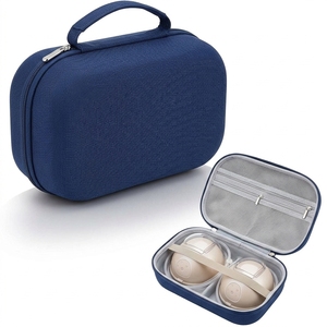 Étui de rangement EVA imperméable bleu pour tire-lait, avec fermeture éclair, sac de voyage portable, boîte de protection pour accessoires de maternité - Product Image 3