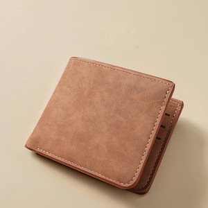 카드 가방 지갑 일체형 남성용 초박형 짧은 부드러운 가죽 클립(여러 개의 카드 슬롯 포함) - Product Image 4
