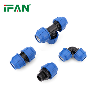 Personnalisation d'usine IFAN tous les Types taille bleu HDPE PP raccords de compression pour l'approvisionnement en eau d'irrigation agricole - Product Image 6
