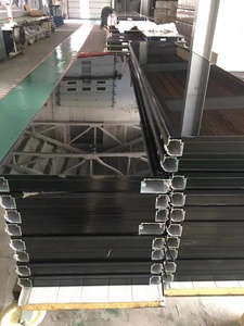 Porte de <span class=keywords><strong>garage</strong></span> aérienne isolée en verre noir 18x8 de Master American Residential Florida Modern bien approuvée étanche pour - Product Image 6