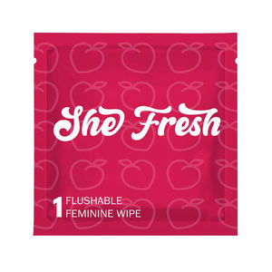 Lingettes humides intimes jetables de taille de voyage Lingettes d'hygiène individuelles féminines pour l'équilibre du pH Contrôle des odeurs pour les femmes - Product Image 1