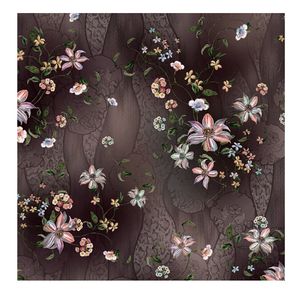 Pita Kain <span class=keywords><strong>Chiffon</strong></span> Crepe Poliester Lembut Motif Bunga untuk Pakaian Wanita - Product Image 6