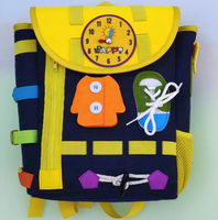 Papan Aktivitas Anak dari Kain Flanel 2026, Papan Montessori untuk Pendidikan Dini, Mainan Sensorik untuk Anak, Papan Sibuk dari Kain Flanel, Tas Ransel dari Kain Flanel
