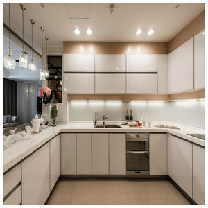 Modern özel yapmak yüksek parlak lake mutfak dolabı beyaz 2pac mutfak dolapları - Product Image 1