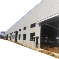 Bâtiment d'entrepôt et d'atelier en structure acier industrielle moderne, conception préfabriquée à grande portée, service de conception