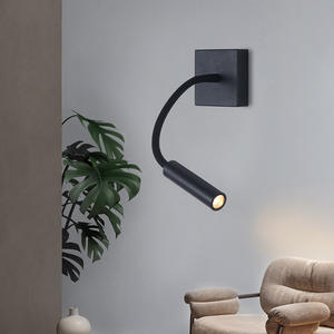 Lampe murale LED carrée moderne à lumière blanche chaude pour la lecture, pour la maison et la chambre d'hôtel, salon - Product Image 3