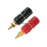 아연 합금 금도금 M5*50 단자대 5mm 스피커 소켓 4mm 바나나 소켓 육각 오디오 앰프 단자