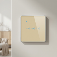 Interrupteur mural tactile Wi-Fi Tuya sans neutre, compatible Alexa Google Home, 1/2/3 gangs, prises murales intelligentes Wi-Fi UE/UK, résistantes aux manipulations