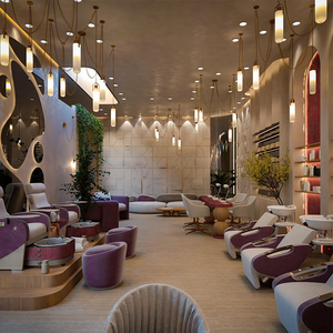 Estación de Barbería al por Mayor con Espejo LED y Muebles de Salón de Belleza para Servicio de Diseño de Interiores de Salones de Belleza - Product Image 6