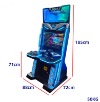 Console de jeu vidéo d'arcade 32 pouces à monnayeur pour deux joueurs, prix abordable, marque BBY, UE