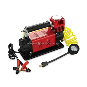 Tek silindirli DC 12V lastik şişirme 150PSI taşınabilir hava kompresör pompası