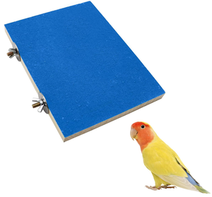 แท่นนั่งนกขนาดใหญ่ที่เป็นมิตรกับสิ่งแวดล้อมและของตกแต่งกรงสัตว์ขนาดเล็ก โครงไม้สี่เหลี่ยมธรรมชาติ - Product Image 2