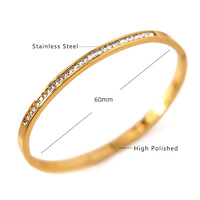 Ensemble de bracelets en acier inoxydable plaqué or 18 carats, minimalistes, incrustés de nacre et de zircon, empilables, pour femmes, résistants à l'eau