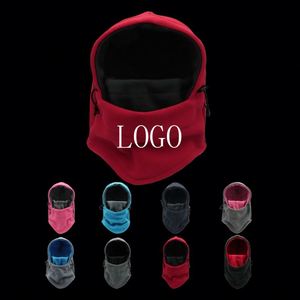 Customizable 100% Cotton Plush Unisex Balaclava for Winter Sports Fishing & Travel-Beach-Friendly Outdoor Cycling - Product Image 1
