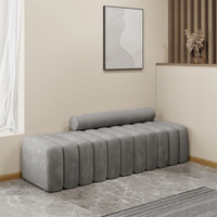 Chaise longue moderne pour salon, canapé-lit rembourré, chaise de luxe, tabouret de bout de lit, tabouret pour magasin de vêtements, tabouret pour chaussures
