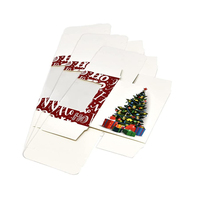 Boîte-cadeau personnalisée avec impression de couleurs personnalisées, gaufrage, recyclable, écologique, pour la veille de Noël, ensemble de boîtes-cadeaux, emballage de boîte surprise