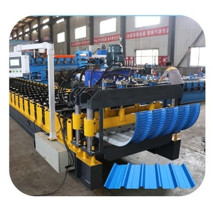 Machine de profilage et de cintrage intégrée pour tôles de toiture, composants de haute qualité, PLC et moteur pour un contrôle de précision. - Product Image 6