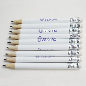 Aksesoris Golf harga pabrik kustom pensil Golf Hb 3.5 inci dengan Logo dan penghapus pensil pendek Mini - Product Image 1