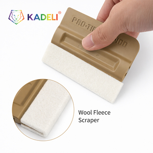 Espátula KADELI de 4 Pulgadas de Plástico ABS + Tela de Fieltro, Herramienta Profesional <span class=keywords><strong>para</strong></span> Tintado de Ventanas, Aplicador de PPF <span class=keywords><strong>para</strong></span> Envoltura de Automóviles - Product Image 5