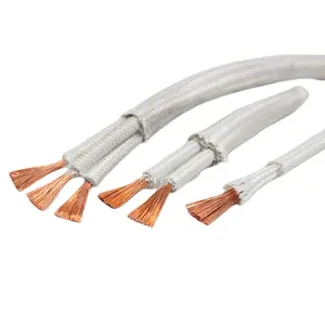 耐热硅橡胶绝缘电缆玻璃纤维编织硅橡胶软电缆