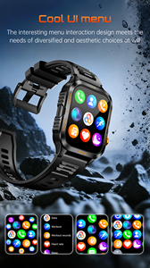 Reloj inteligente KT89 3ATM resistente al agua, pulsera inteligente con múltiples modos deportivos, reloj inteligente con linterna y monitor de oxígeno en sangre. - Product Image 6