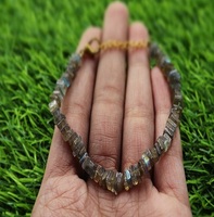 Bracelet en perles de labradorite naturelle de qualité AAA+ pour femmes, bracelet en pierres précieuses en vrac pour la fabrication de bijoux, cadeau