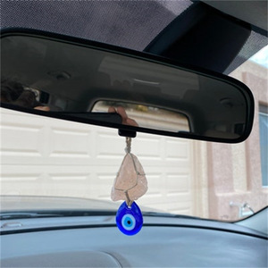 Colgante de Ojo Azul de cristal de algodón tejido a mano-Decoración de <span class=keywords><strong>pared</strong></span> bohemia y adorno interior de coche - Product Image 6