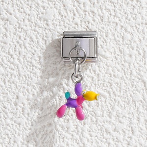 Venta al por mayor de dijes italianos de dibujos animados, dijes italianos de acero inoxidable impermeables, pulsera de dijes italianos para la fabricación de joyería DIY - Product Image 6