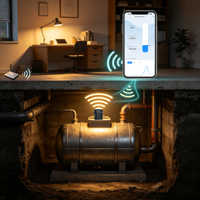 Capteur de niveau de liquide ultrasonique intelligent Tuya WiFi haute précision, protection IP67, surveillance de réservoir d'eau, alarme en temps réel, application à distance