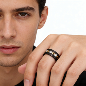 แฟชั่นเครื่องประดับแหวนสำหรับผู้หญิงเครื่องประดับแหวนสแตนเลสเครื่องประดับแหวนเครื่องประดับชุบทองแหวนหมั้นบาเกอันิลโล - Product Image 3