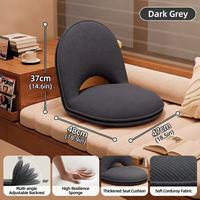 Chaise de sol portable et réglable avec dossier, siège de méditation pliable en velours côtelé pour adultes, lecture et détente