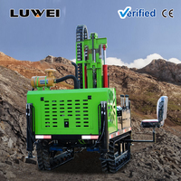 Foreuse hydraulique diesel sur chenilles de 200 m pour le forage en profondeur dans les mines à ciel ouvert, les carrières et la construction de trous de dynamitage de roche