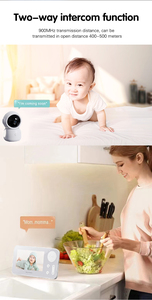 Telecamera per Bambini WiFi Smart 1080P con Audio Bidirezionale, Rotazione e Inclinazione, Visione Notturna - Monitor ad Alta Risoluzione da 4,3 Pollici - Product Image 4