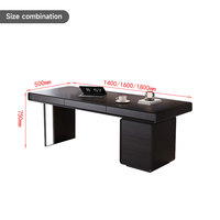 Bureau de direction Liyu, mobilier de bureau, bureaux avec tiroirs, bureau de direction de luxe, table de bureau en bois, meubles pour Dubaï